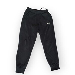 Puma Boys Charcoal Black Athletic  Sweatpants Size Medium